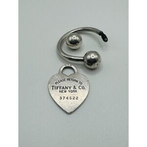 Tiffany & Co Return To Tiffany Heart Tag Key Ring 925 Sterling Silver